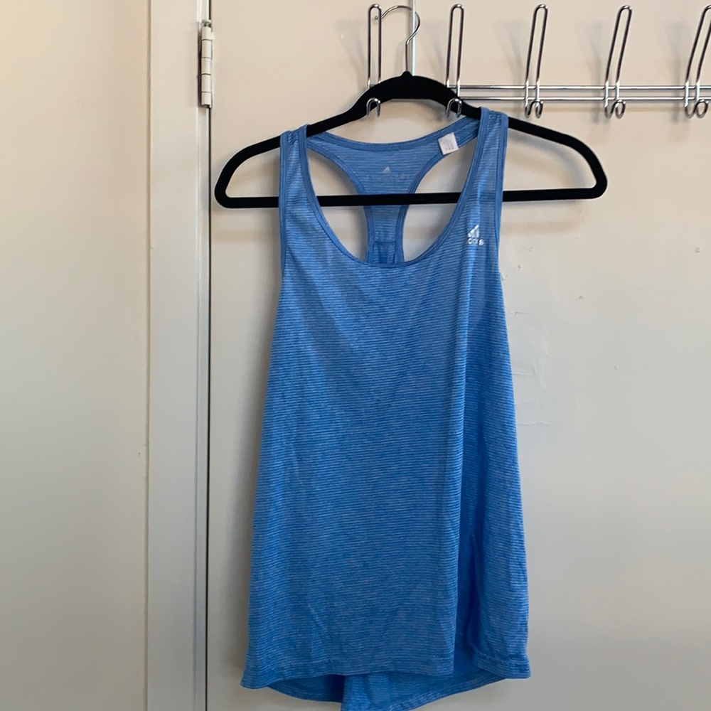 Adidas translucent racer back tank